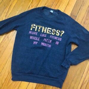 Bow & Drape fitness? Pizza sequin sweatshirt